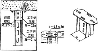 工字钢立柱底座