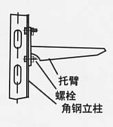 托臂|螺栓|角钢立柱