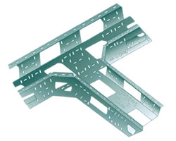 组合式电缆桥架垂直三通组装示意图